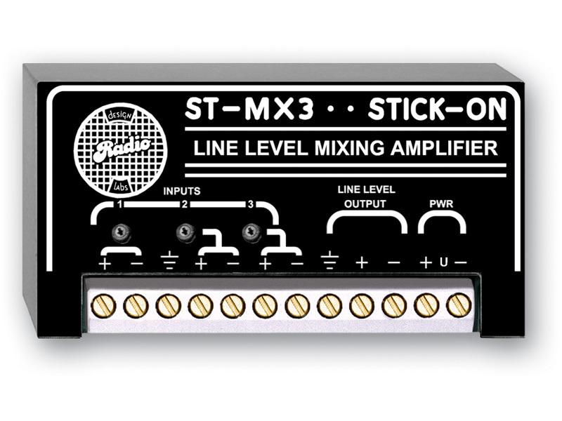 ST-MX3 3 Channel Line Input/Out Mixer by RDL