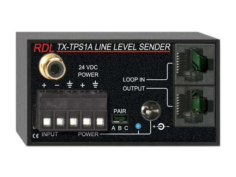 TX-TPS1A Active 1-Pair Extender (Transmitter)/Format-A/balanced line output by RDL