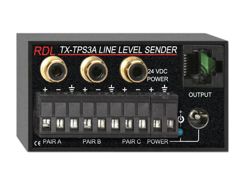 TX-TPS3A Active 3-Pair Extender (Transmitter)/Format-A/balanced line output by RDL
