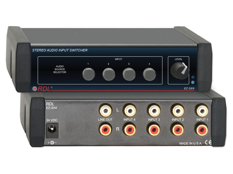 EZ-SX4 4X1 Stereo Audio Input Switcher by RDL