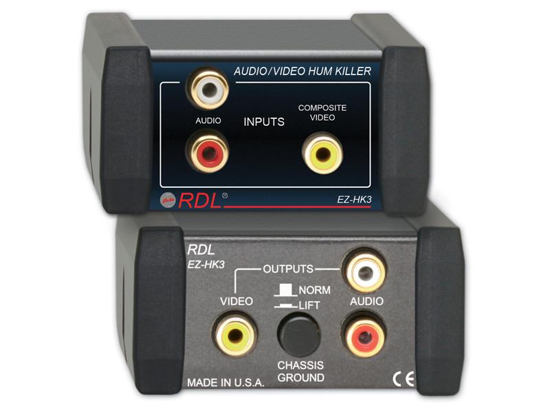 EZ-HK3 Stereo Audio/Composite Video HUM KILLER by RDL