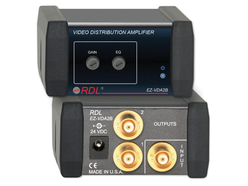 EZ-VDA2B 1X2 BNC NTSC/PAL Video Distribution Amplifier by RDL