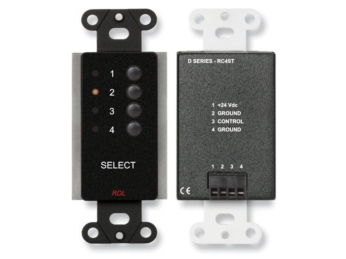 DB-RC4ST 4 Channel Remote Control for ST-SX4/Black by RDL