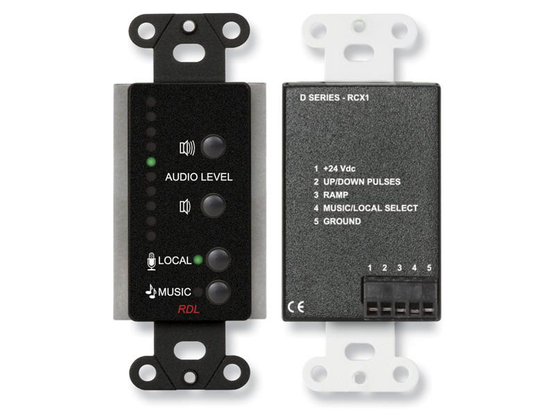 DB-RCX1 Room Control for RCX-5C Room Combiner - Decora Black by RDL