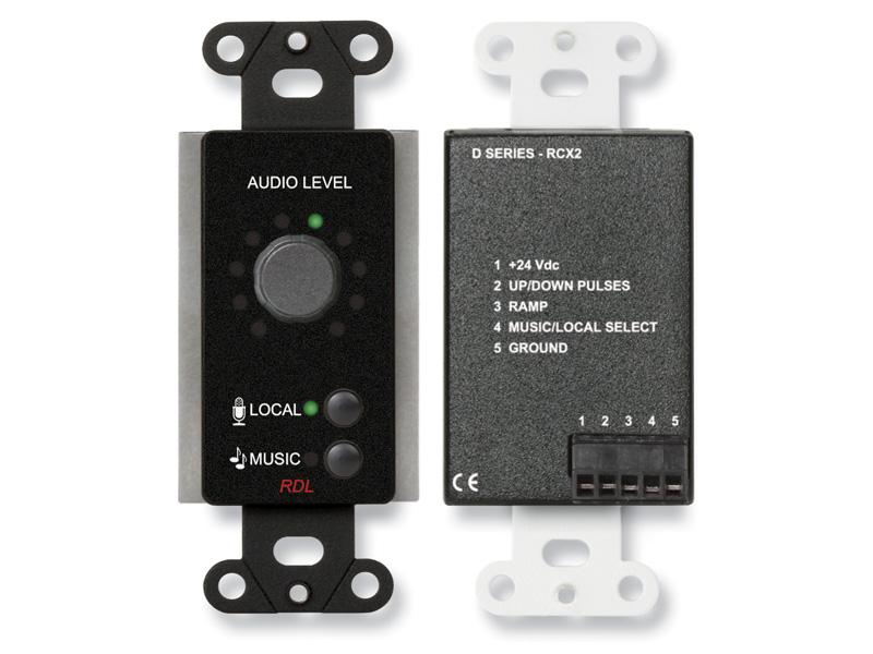 DB-RCX2 Room Control for RCX-5C Room Combiner/Decora Black by RDL