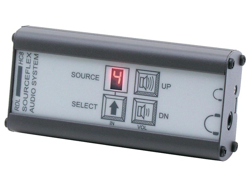 SAS-HC8 Headphone Control Station for SourceFlex Distributed Audio System by RDL