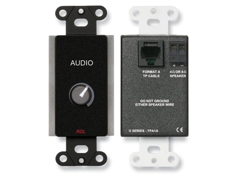 DB-TPA1A 3.5 Watt Decora Audio Power Amplifier/Black/Guest Room Audio System by RDL