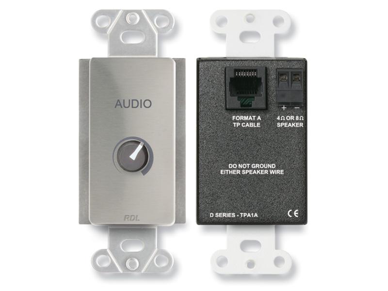 DS-TPA1A 3.5 Watt Decora Audio Power Amplifier/Stainless by RDL