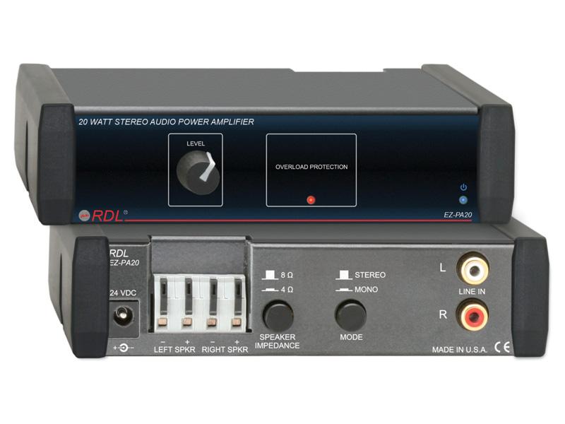 EZ-PA20 20 Watt Stereo Audio Power Amplifier by RDL