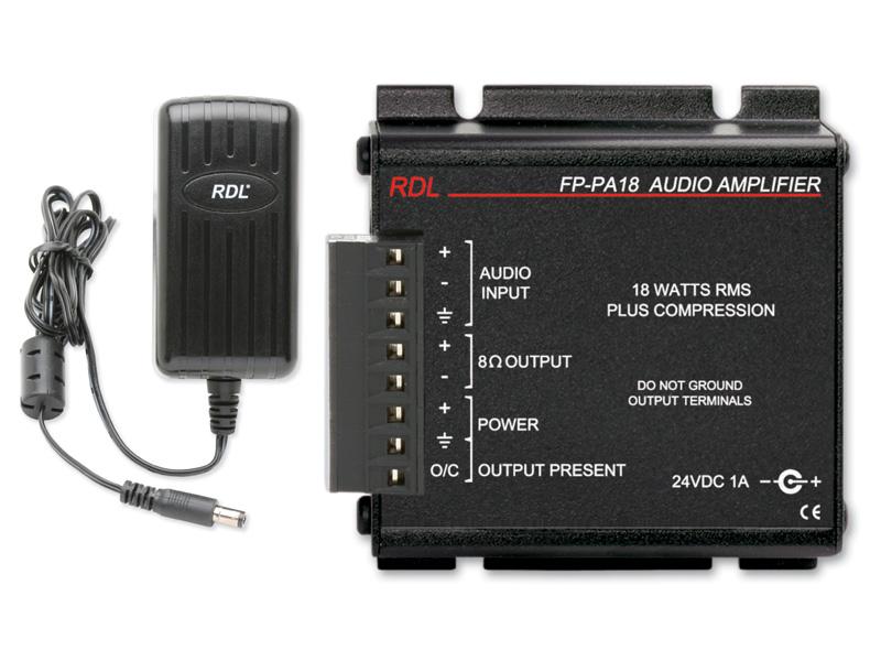 FP-PA18 18 W Audio Power Amplifier with Power Supply by RDL