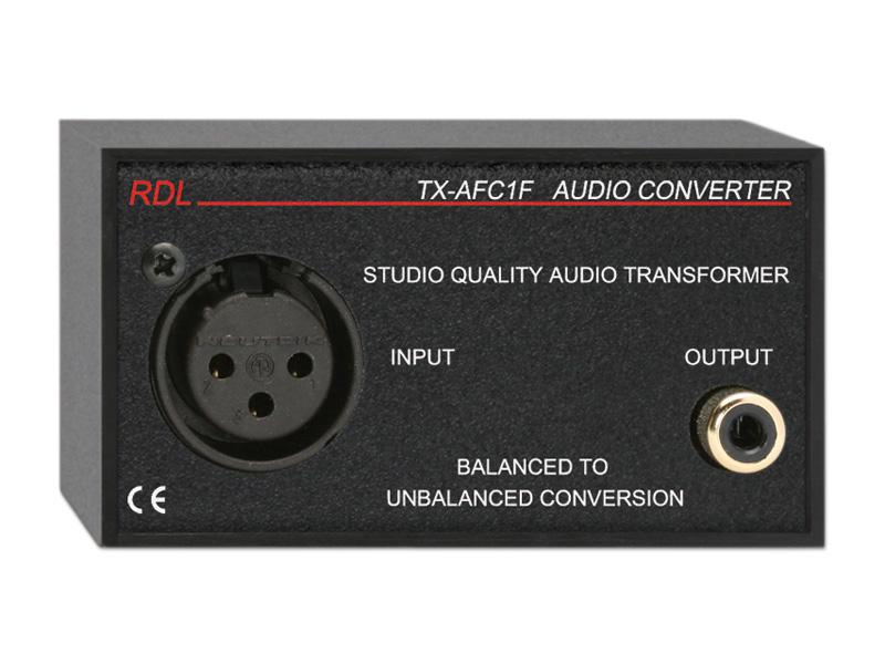 TX-AFC1F Audio Transformer/XLR Phono by RDL