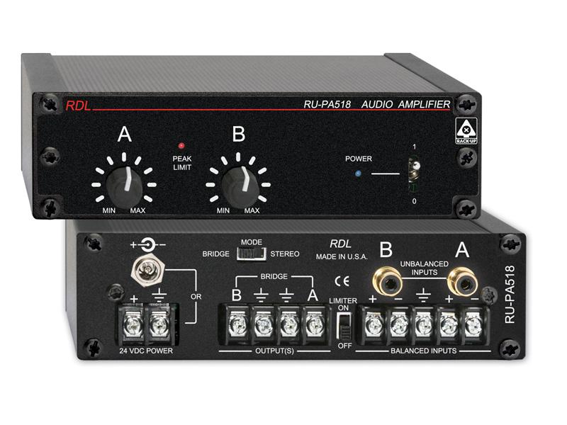 RU-PA518 18 W Mono Audio Amplifier by RDL