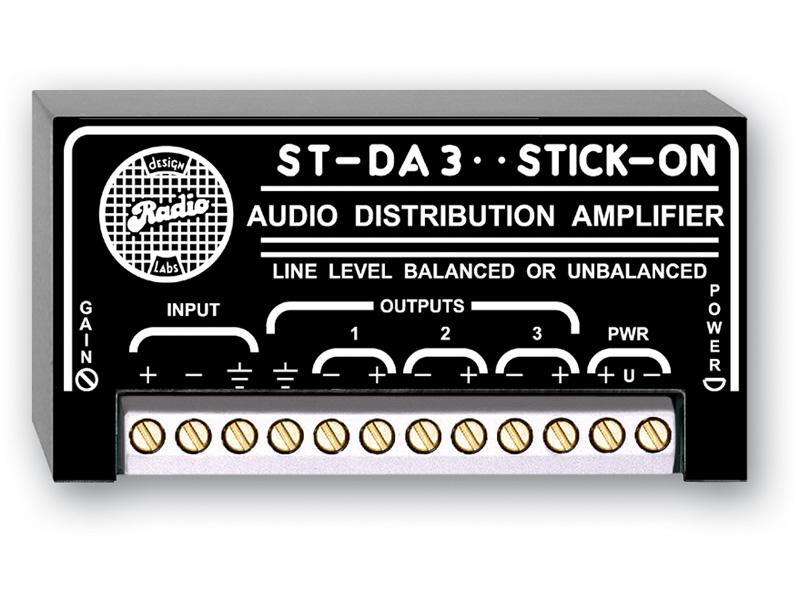 ST-DA3 1x3 Line Level Distribution Amplifier by RDL