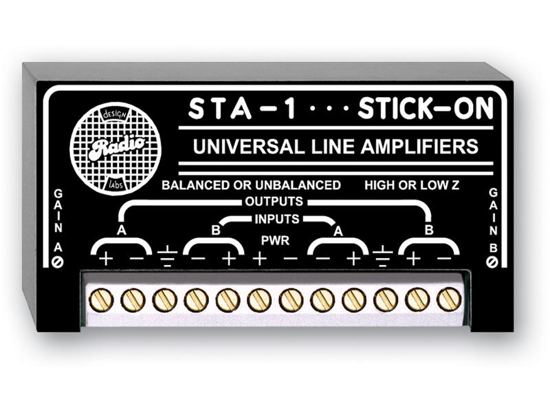 STA-1 Dual Balanced-Unbalanced Line Amplifier by RDL