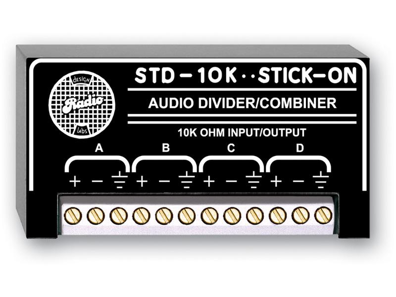 STD-10K 10 k Ohm Passive Audio Divider-Combiner by RDL