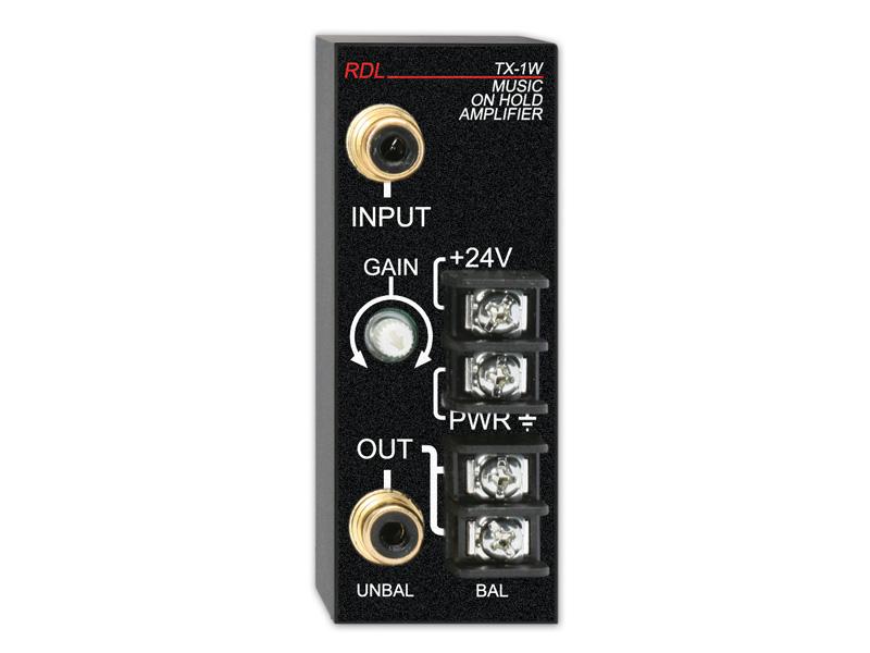 TX-1W 1 Watt Music on Hold Amplifier by RDL