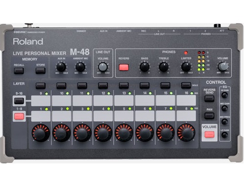 M-48 Live Personal Mixer (includes mounting bracket and tray) by Roland
