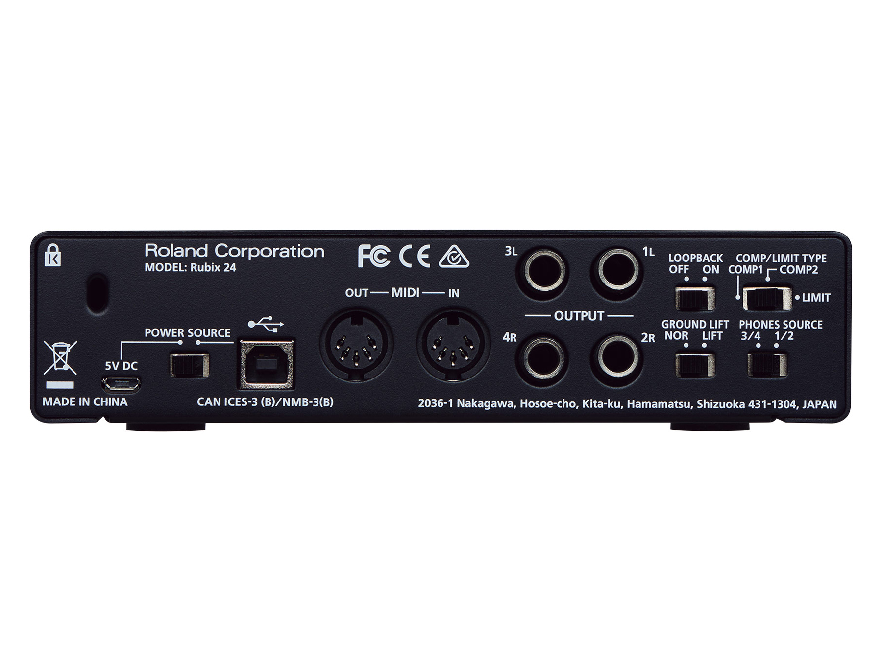 RUBIX24 2x4 USB Audio Interface by Roland