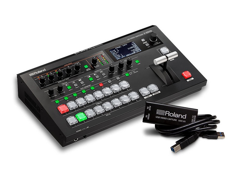 V-60HD STR HD Video Switcher/6 Channel/Streaming Bundle with UVC‐01 by Roland