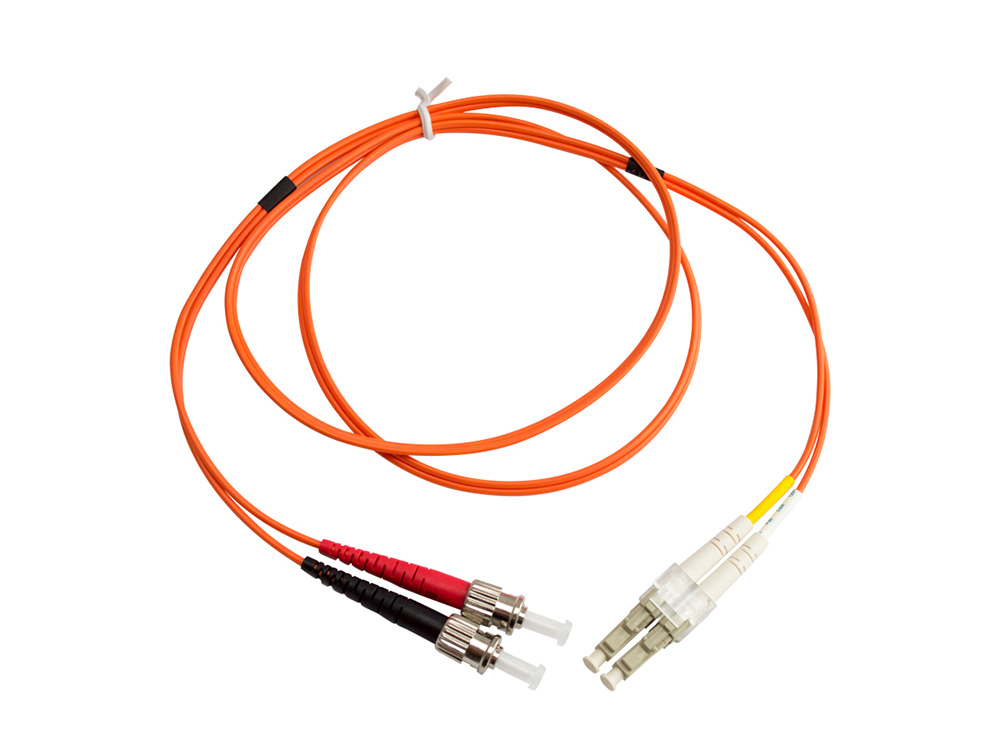 FJ-2113-C-003 Multimode LC to ST Duplex Patchcord 2.0mm OFNR PVC Jacket - 3 Meters by SCP