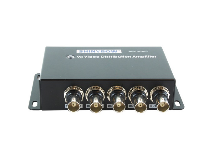 SB-3702BNC 1x9 Composite Video Digital Distribution Amplifier (BNC) by Shinybow