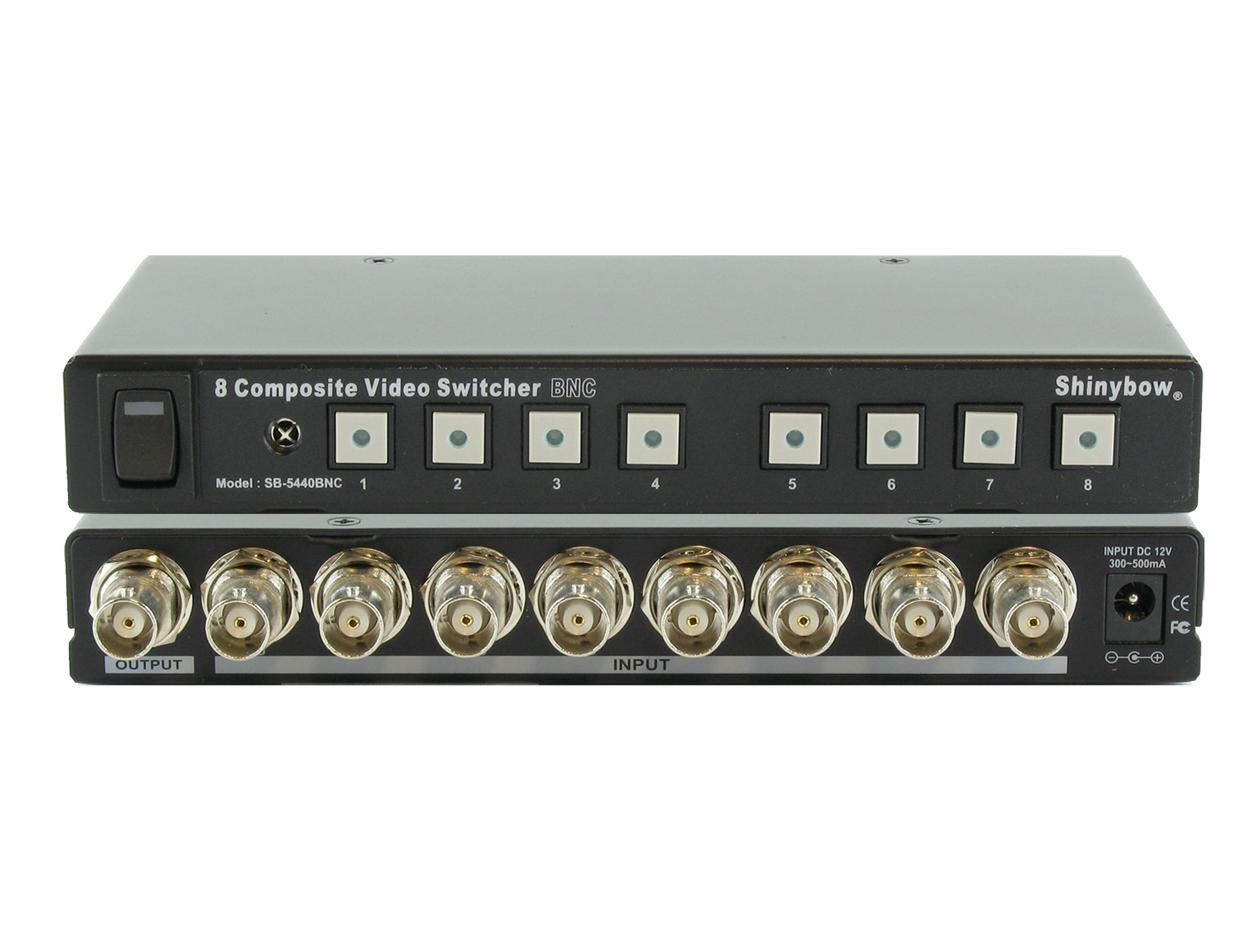 SB-5440BNC 8x1 Composite BNC Switch by Shinybow