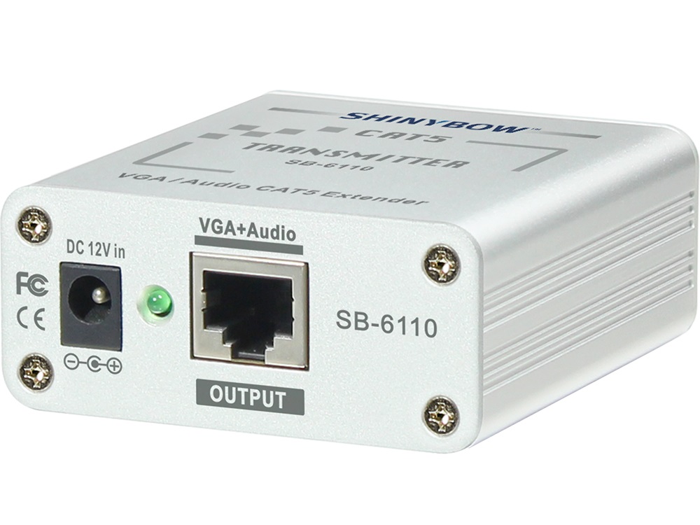 SB-6110 VGA/Audio Extender (Transmitter) over Cat5 by Shinybow