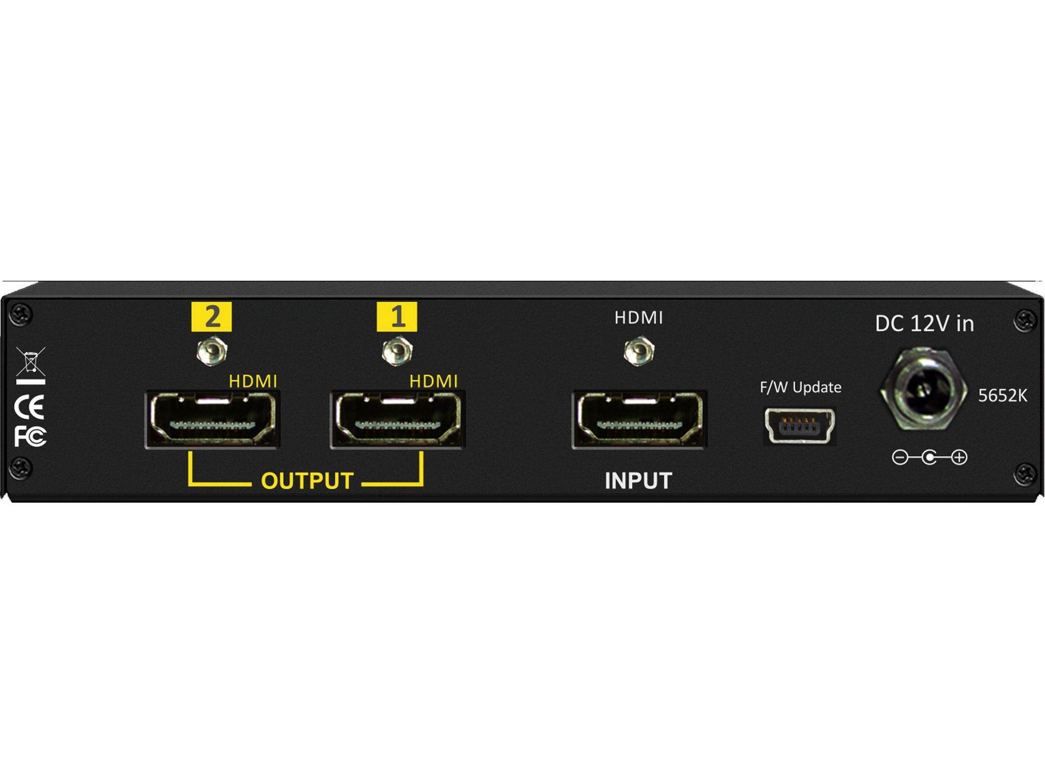 SB-5652K 1x2 HDMI 4K2K Distribution Amplifier with Scaler by Shinybow