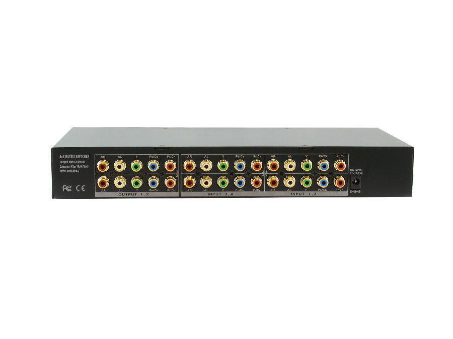 SB-5470M 4x2 COMPONENT VIDEO HDTV MATRIX ROUTER w/RACKMOUNT BRACKET by Shinybow