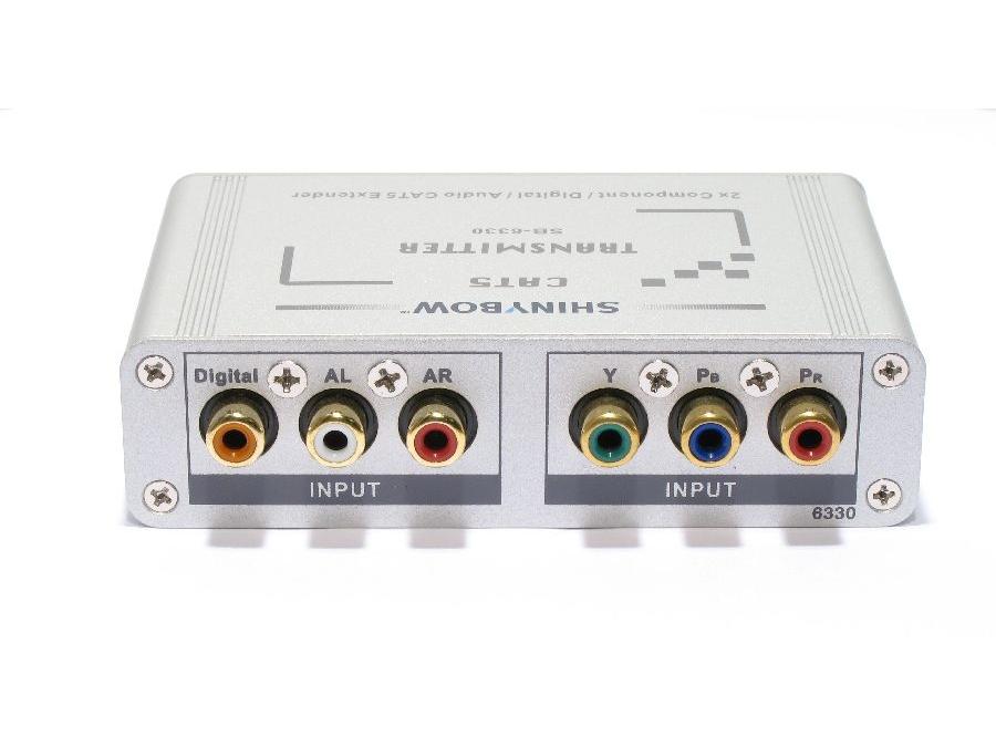 SB-6330T Cat5 Component Video Digital and Stereo Audio Extender (Transmitter) by Shinybow