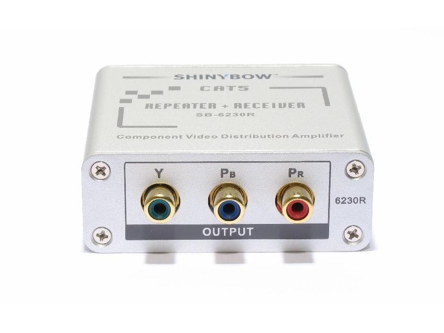 SB-6230R CAT5/Component Video (YPbPr) Extender (Repeater/Receiver) by Shinybow