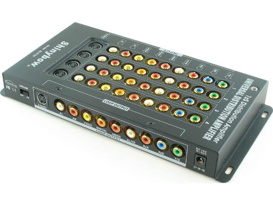 SB-3750 1x5 Component/Composite/S-Video/Audio Amplifier Splitter by Shinybow
