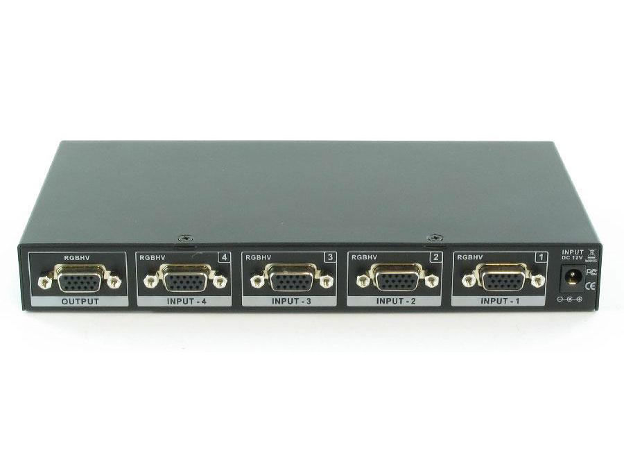 SB-4106 4x1 VGA Selector Switch w/IR control by Shinybow