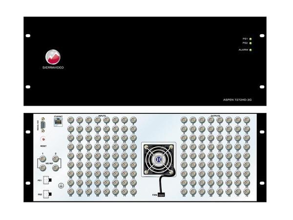 7272HD-3G Aspen 72 x 72 3G HD-SDI Routing Switcher by Sierra Video