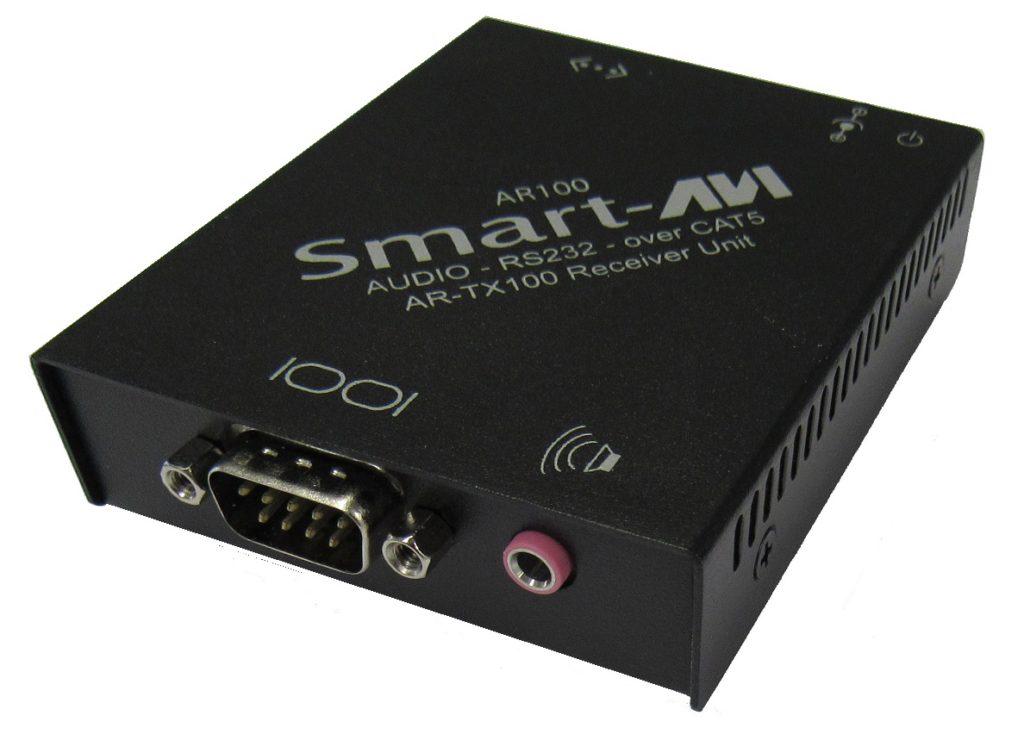 AR-RX100S RS-232 and Stereo Sound CAT5 Extender (Receiver) up to 3000ft by Smartavi