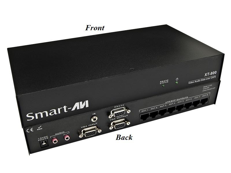 XT-TX800S 8-Zone Cat-5 Video and Audio Distributor (Transmitter) Blaun 1000ft/1900 x1200 by Smartavi