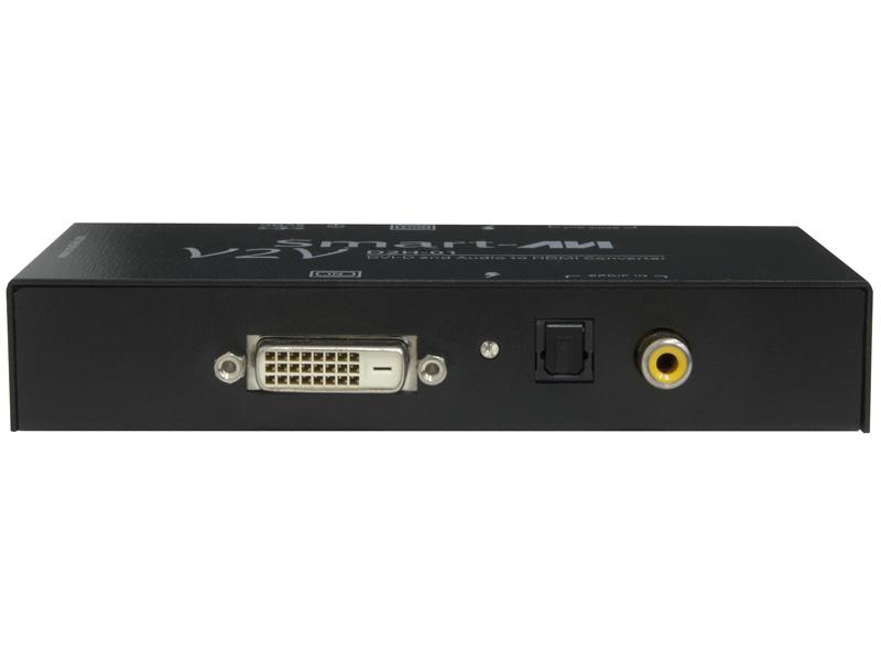 V2V-D2H-01S DVI-D and Audio to HDMI Converter (DVI  SPDIF/CEC/HDCP/60ft) by Smartavi