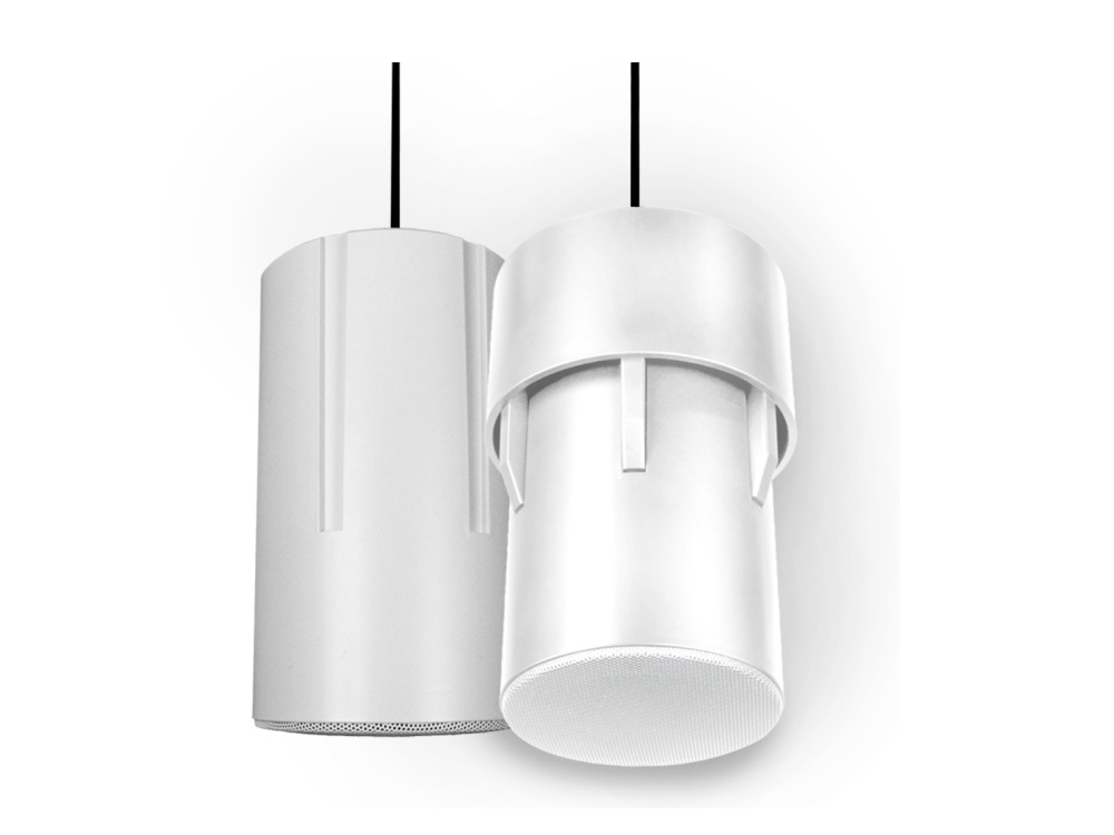 DS31-EZ-CS-WH Cylindrical Designer Sleeve Complete Speaker (White) by Soundtube