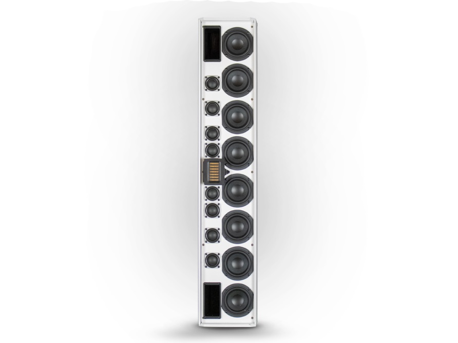LA808i-II-WH 3-Way Line Array Speaker (White) by Soundtube