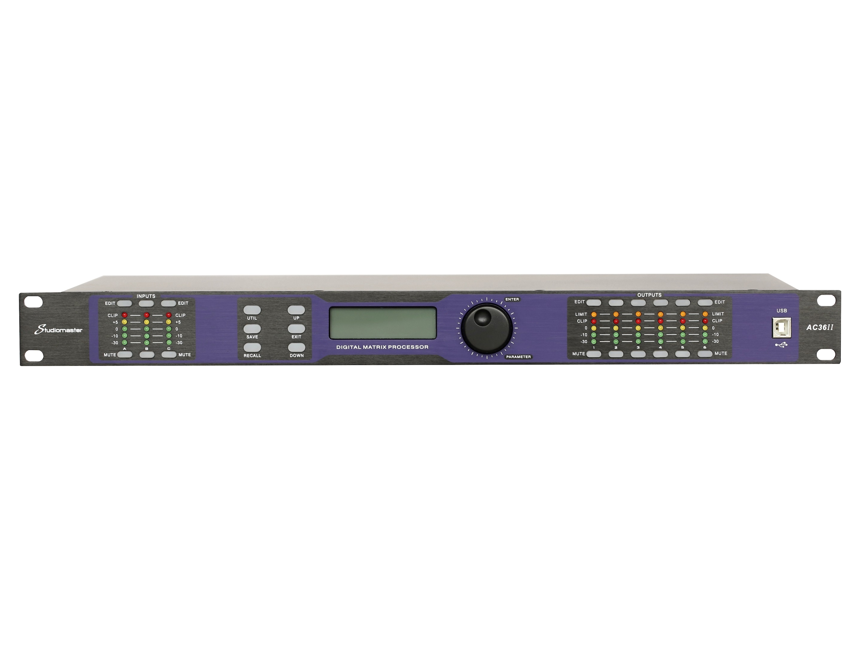 AC 36-II 3 Input 6 Output Digital Audio Processor by Studiomaster