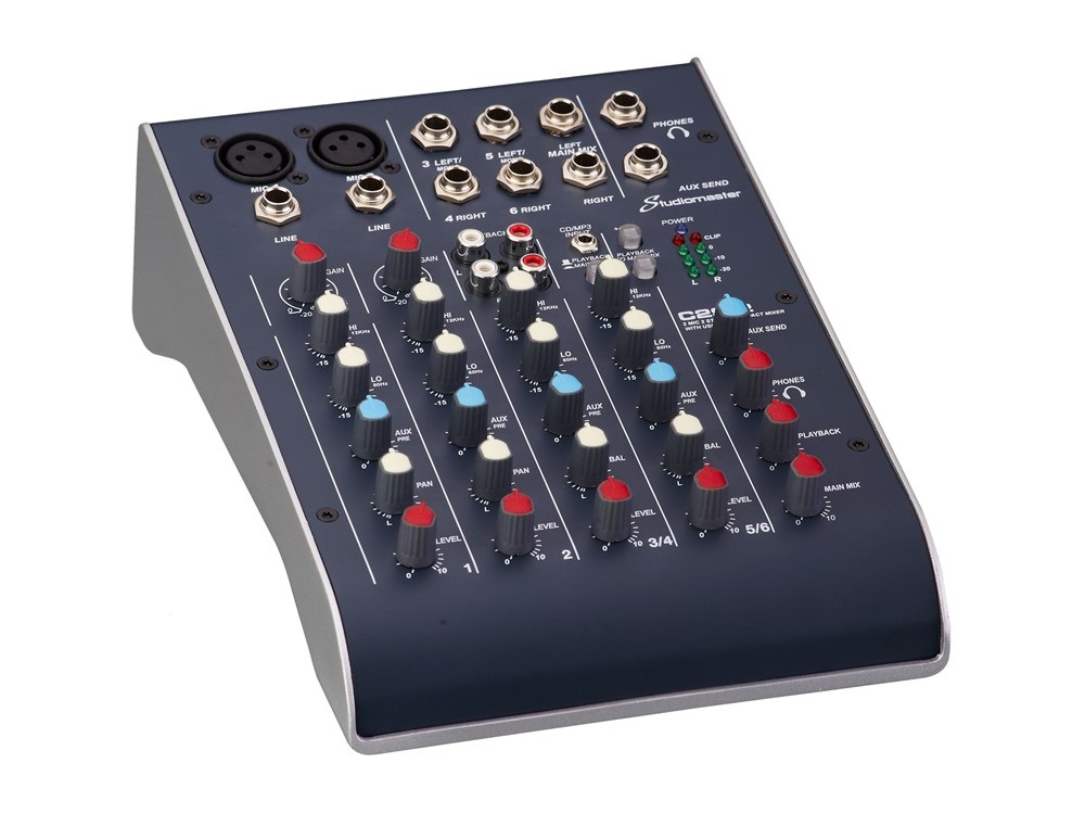 C2-2 2 Channel Compact Mixer by Studiomaster