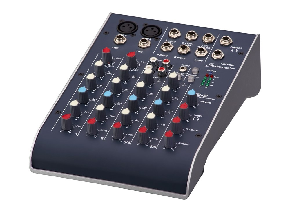 C2S-2 2 Channel USB Compact Mixer by Studiomaster