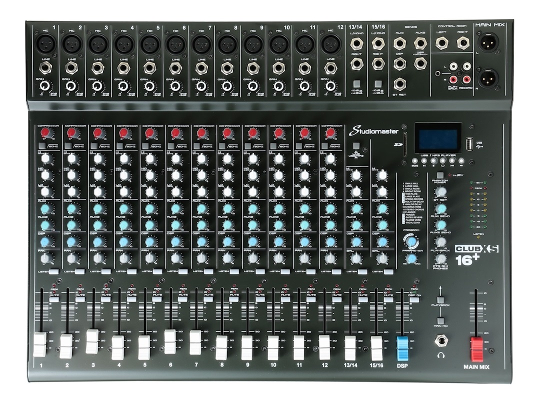 CLUB XS16  12 Channel 12 Input Mixer by Studiomaster