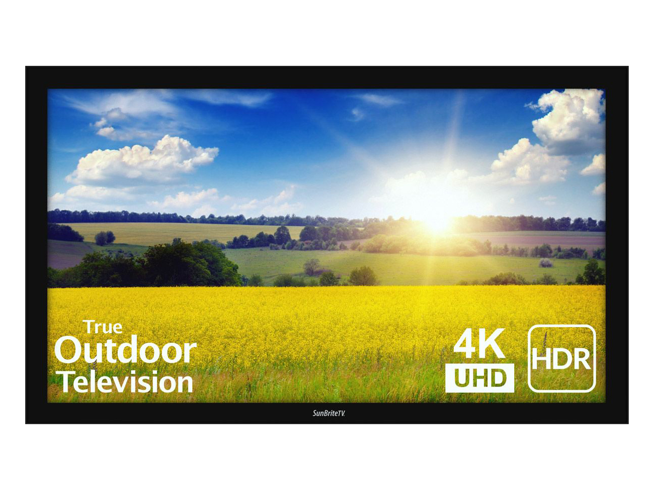 SB-P2-65-4K-BL 65in Pro 2 Series 4K Ultra HDR Full Sun Outdoor TV/1000 NITS/Black by SunBriteTV