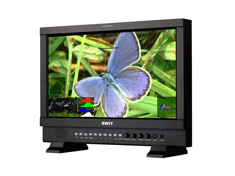 S-1173F 17.3-inch Full HD Waveform Studio 2K/3G/HD-SDI/HDMI/YUV/VGA/CVBS LCD Monitor by SWIT