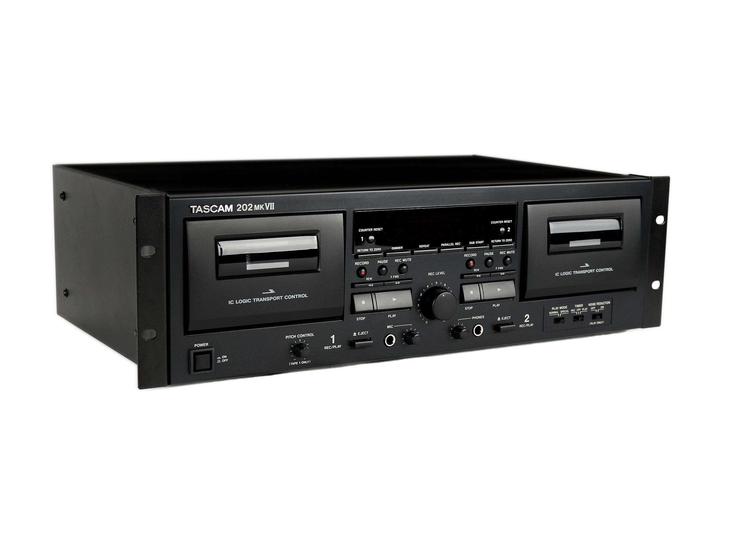 202mkVII Retro-modern Double Cassette Deck with USB Port by TASCAM