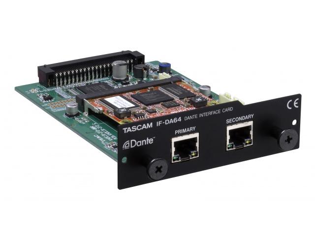 IF-DA64 64-Ch Dante I/O card for DA-6400 by TASCAM