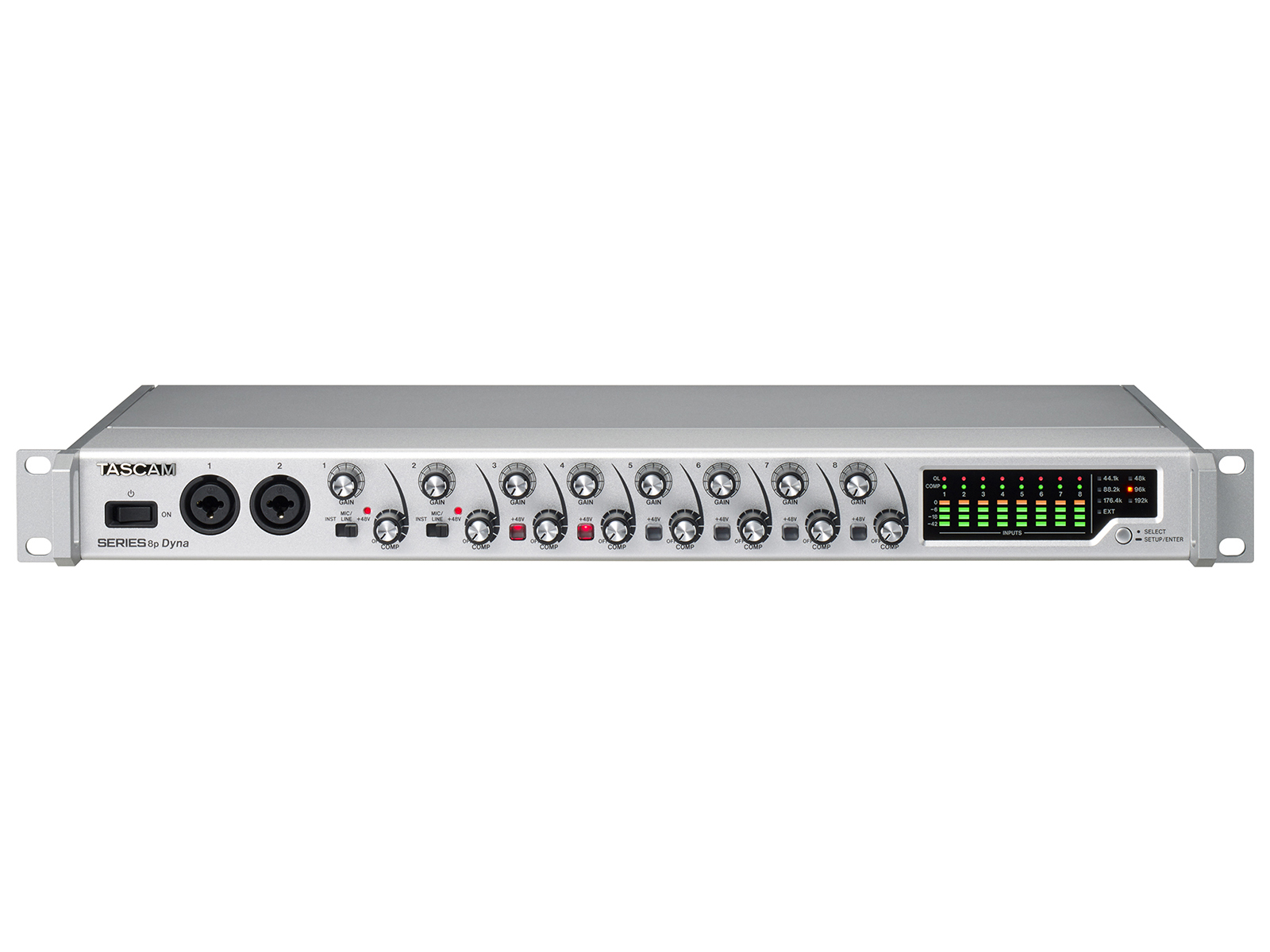 SERIES 8p Dyna 8 Channel Mic Preamplifier with Analog Compressor by TASCAM