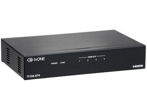 1T-DA-674 1x4 HDMI v1.4 Distribution Amplifier/Splitter 4K UHD/HDCP/EDID by TV One