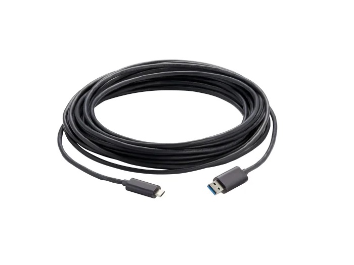440-1007-015 15m USB 3.2 Gen 2x1 Type C to Type A Active Optical Cable Plenum by Vaddio